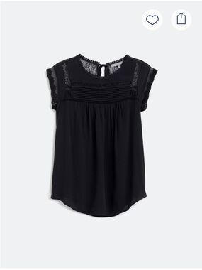 Daniel Rainn Becru Lace Detail Blouse